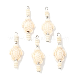 10 шт. подвески из бисера-рондель в виде черепахи&nbsp;PALLOY-JF04011