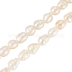 1 нити натурального барочного жемчуга кеши жемчужные бусины нити&nbsp;PEAR-TA0001-13
