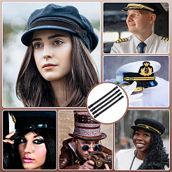 Лента для шляпы из искусственной кожи для ковбойской шляпы&nbsp;LS-DIY-WH0723-028C