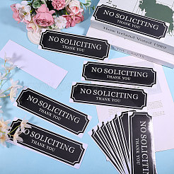 21 шт. самоклеящийся знак из ПВХ «не предлагать рекламу»&nbsp;AJEW-CA0004-98