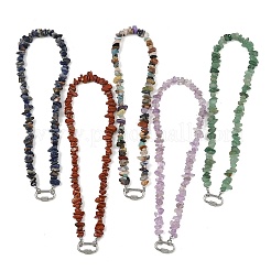 Collane di perline con schegge di pietre preziose naturali&nbsp;NJEW-JN06393