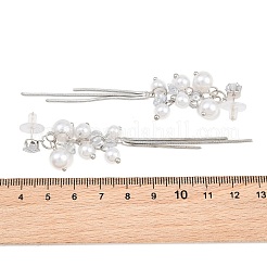 Ohrstecker aus Legierung mit Mikropflaster und Zirkonia&nbsp;AL-CBA3C8B-16P
