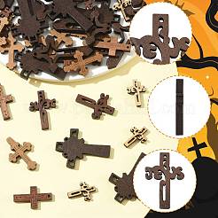 60 stücke 6 arten religion holz anhänger&nbsp;WOOD-FS0002-51