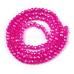 Выпечка окрашенные стеклянные бусины пряди&nbsp;LS-DGLA-A034-J2mm-C01