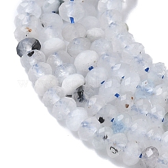 Нити из натуральных белых турмалиновых бусин&nbsp;G-L651-B05-4x2mm-01