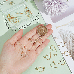 20 шт. фурнитура для сережек-гвоздиков из нержавеющей стали 304 STAS-BBC0004-70B-G