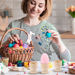 Деревянные держатели для пасхальных яиц&nbsp;AJEW-WH0348-631