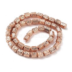 Гальванические бусины из натуральной лавы G-H303-A10-RG02