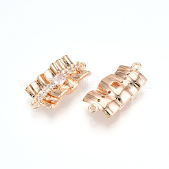 Латунные подвески из прозрачного кубического циркония&nbsp;KK-T074-50G