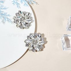 Выводы по зажимам для обуви из сплава со стразами&nbsp;FIND-FG0001-02P