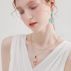 Superfinding 8 шт. 4 цвета подвески из латуни с кубическим цирконием&nbsp;KK-FH0003-33