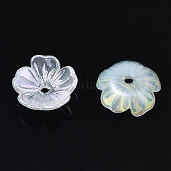5-лепестковые акриловые колпачки для бусин с гальванопокрытием X-PACR-T014-05