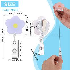 7 шт. акриловая катушка для значков&nbsp;AJEW-WH0270-957