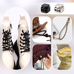 24 шт. 2-х цветные замки для шнура из цинкового сплава DIY-PH0032-08