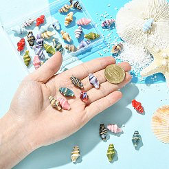 40 Uds. Cuentas de porcelana hechas a mano de 10 colores&nbsp;PORC-CJ0001-42
