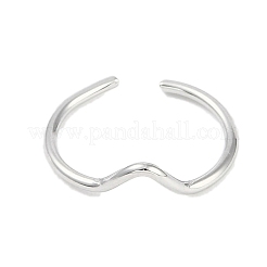 Bague ouverte en acier inoxydable 304 anti-ternissement pour femme&nbsp;RJEW-C097-03P