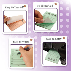 4 bloc-notes portable en papier 4 couleurs&nbsp;OFST-TA0001-06B