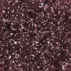 Perles de rocaille en verre de couleurs transparentes&nbsp;X1-SEED-P006-02A-13