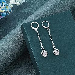 304ステンレススチールフレンチフックピアス金具  カン付き  銀  14x12x2mm  穴：1.2mm  ピン：0.8x1mm  40個/箱&nbsp;STAS-UN0009-77