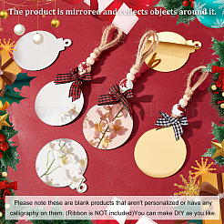 Зеркальные акриловые большие подвески OACR-GA0001-18