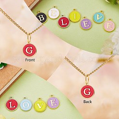 120pcs 12 colores encantos de aleación chapados en oro&nbsp;ENAM-SZ0001-64G