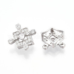 925 подвеска-слайдер из стерлингового серебра с микропаве из прозрачных кубических цирконий STER-T007-145P