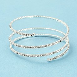 Bracciali multistrato di strass in lega di ferro&nbsp;BJEW-B052-03S