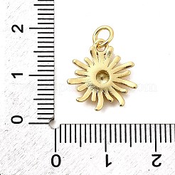 Солнце латунных микро проложить Цирконом подвески&nbsp;KK-C134-11G-05