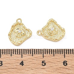 Breloques en laiton zircon cubique transparent&nbsp;KK-C259-16G