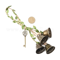 2 шт. подвесной колокольчик из сплава и железа в тибетском стиле HJEW-JM04428
