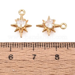 Latón claro encantos de circonita cúbica&nbsp;KK-N288-05G