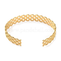 Браслеты-манжеты из нержавеющей стали 304 BJEW-F457-03G