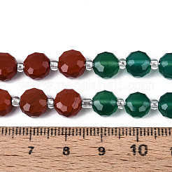 Нити бусин из натурального красного агата G-T144-19B-01