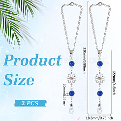 2 шт. подвеска из сплава в виде цветка&nbsp;HJEW-ME0001-07B