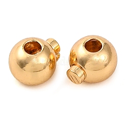 Зажимные бусины из латуни KK-K378-41G