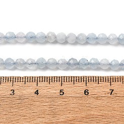 Природные Аквамарин бисер нитей&nbsp;G-A276-C09-4mm-02