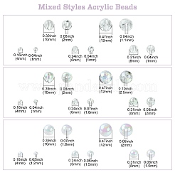 Акриловые бусины смешанного стиля&nbsp;OACR-CJ0002-02