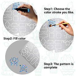 Трафареты для штампов из нержавеющей стали DIY-WH0238-113