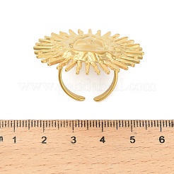 Регулируемые открытые манжетные кольца из нержавеющей стали 304&nbsp;RJEW-C146-02G