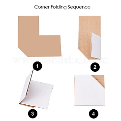 Sicherheits-Kraftpapier-Fotoalbum-Eckenschutz&nbsp;PH-TOOL-WH0045-03A-B
