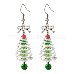 Серьги-подвески из алюминиевого стекла EJEW-JE06580