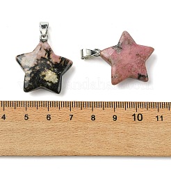 Colgantes naturales rhodonite&nbsp;GG-K002-10R