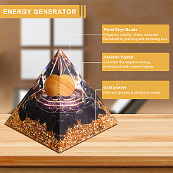 Кристаллические украшения дисплея эпоксидной смолы DJEW-WH0034-26D