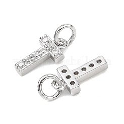 Pendentifs en laiton Shegrace avec micro-pavé de zircone cubique transparente&nbsp;XGRQ29361-394P-T