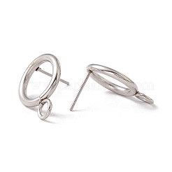 Фурнитура для сережек-гвоздиков из нержавеющей стали марки 304 STAS-P308-02B-P