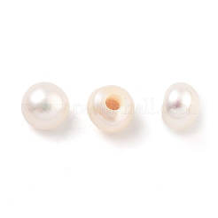 Perles de culture d'eau douce naturelles de Grade 6a&nbsp;PEAR-N018-6A-3540A