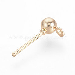 Железные шарики серьги KK-R071-09RG