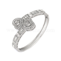 Шарнирные браслеты из цинкового сплава со стразами для женщин&nbsp;FS-WG4A2DB-02