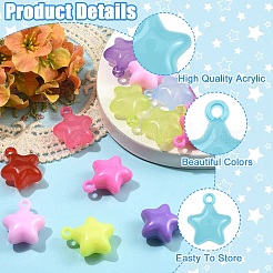 60шт 2 стиля акриловые подвески&nbsp;MACR-YW0004-75