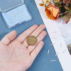 25 шт. 925 наконечника для бусин из стерлингового серебра STER-DC0001-55